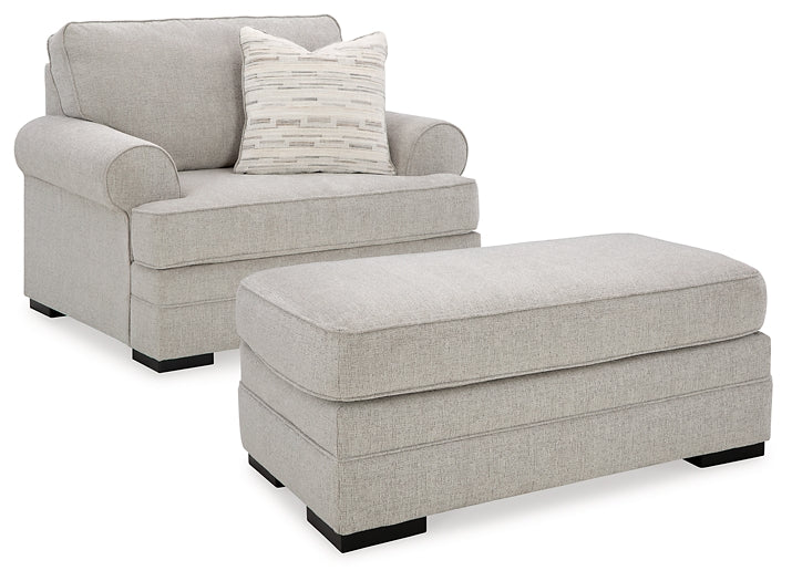 Eastonbridge Sofa Chaise, Chair, and Ottoman