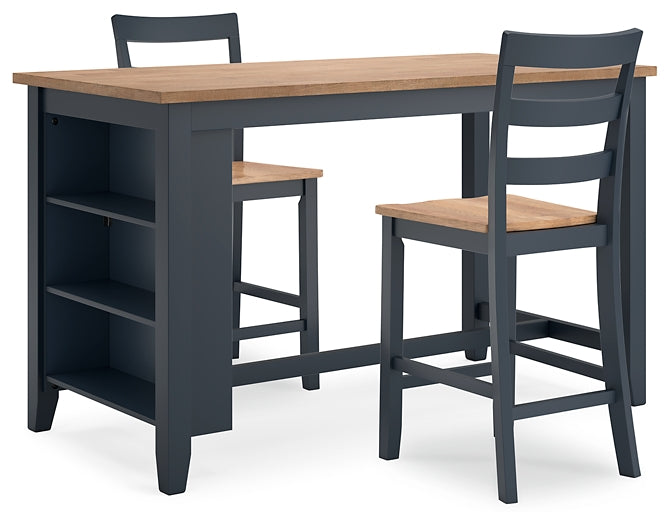 Ashley Express - Gesthaven Counter Height Dining Table and 2 Barstools