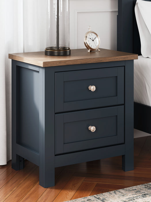 Ashley Express - Landocken Twin Panel Bed with Nightstand