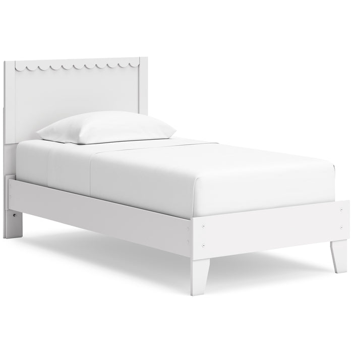 Ashley Express - Hallityn Twin Panel Platform Bed with Dresser and Nightstand