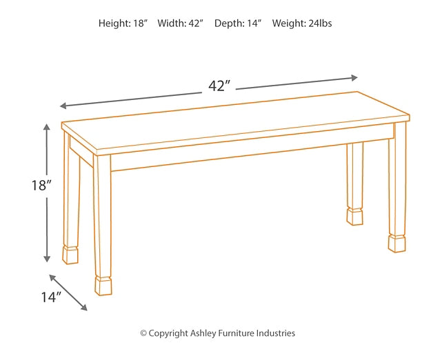 Ashley Express - Owingsville Large Dining Room Bench