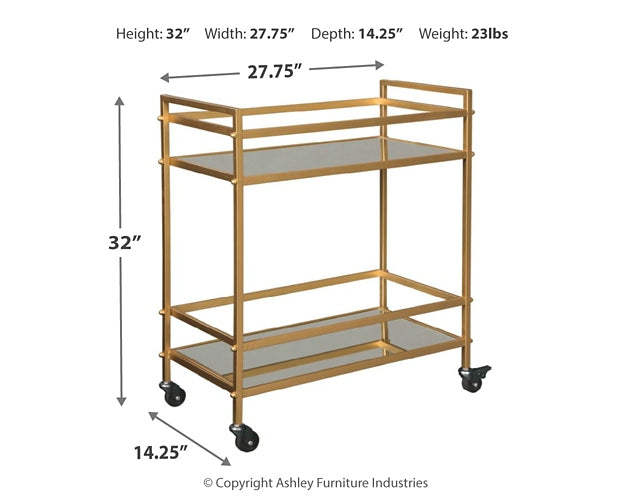 Ashley Express - Kailman Bar Cart