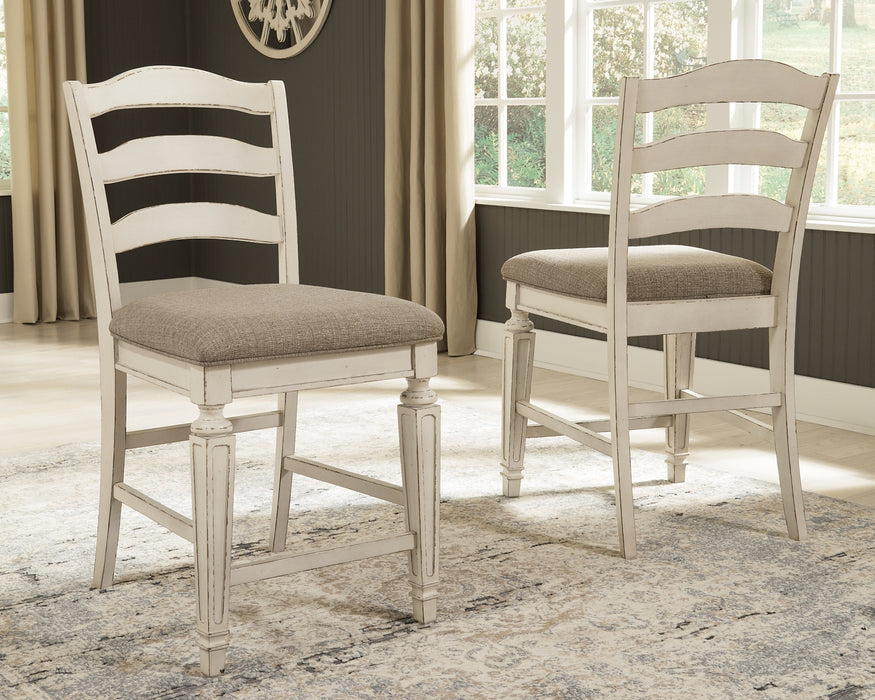 Ashley Express - Realyn Upholstered Barstool (2/CN)