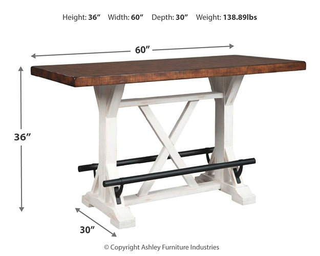 Ashley Express - Valebeck RECT Dining Room Counter Table