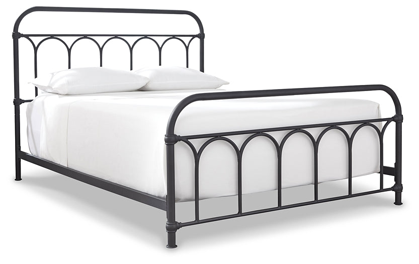 Ashley Express - Nashburg Queen Metal Bed with Mattress