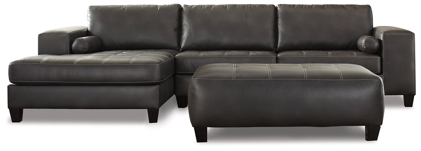 Nokomis 2-Piece Sectional with Ottoman