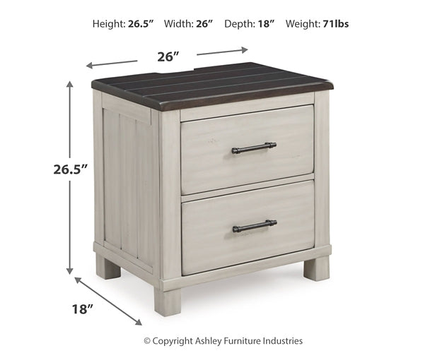 Darborn California King Panel Bed with Mirrored Dresser and 2 Nightstands